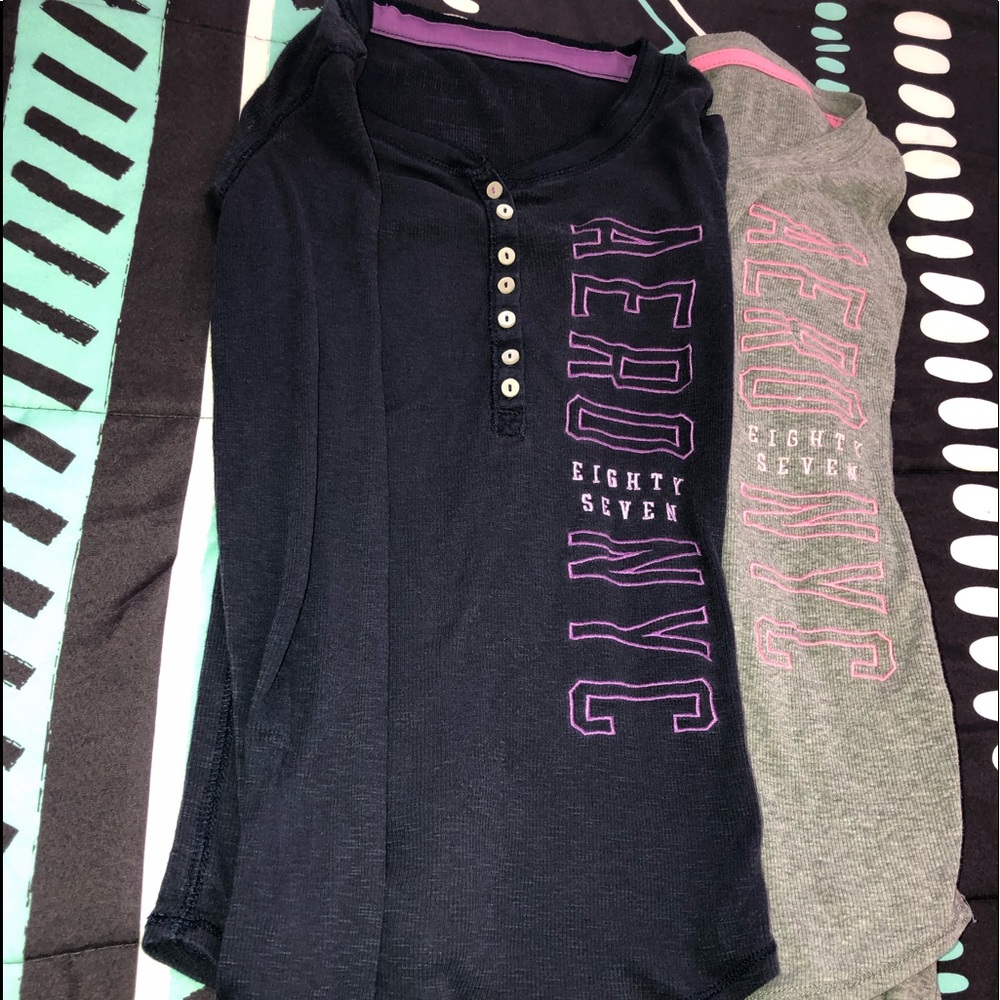 Long Sleeve Quarter Button Ups